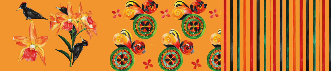 Telas Decorativas - Orange